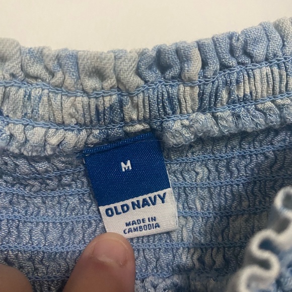 Square Neck Top Blue Floral Old Navy - Picture 5 of 5